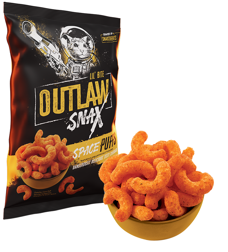 Outlaw Snax Crunchy Cheese Corn Space Puffs