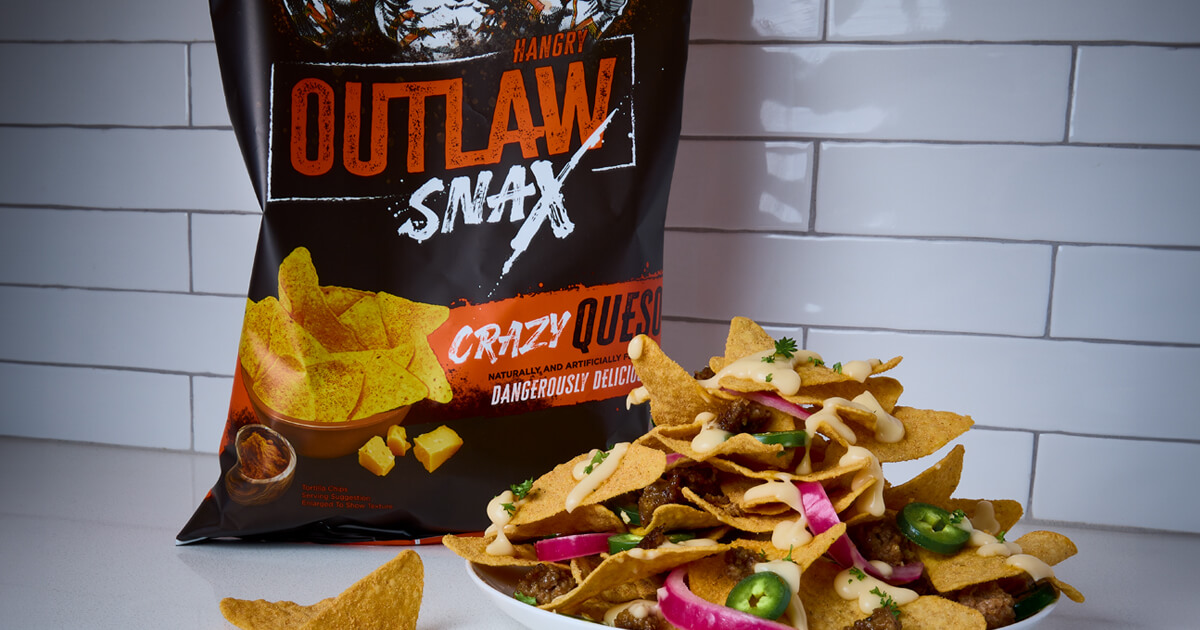 Hangry's Crazy Queso Nachos - Outlaw Snax